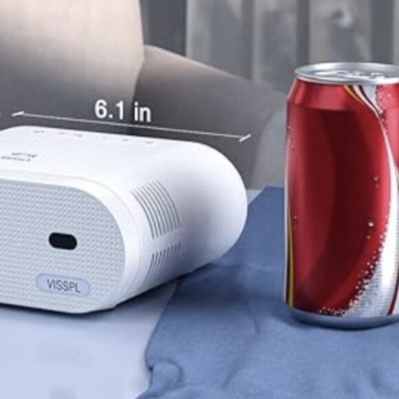 Mini Portable Projector, VISSPL Full HD 1080P (NEVER USED) - Picture 4 of 9